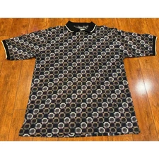 Munsingwear vintage 90s Golf Mens Large Golf Ball Print Short Sleeve Polo Shirt