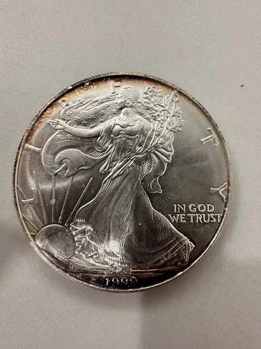 1999 Walking Liberty Us Eagle 1 Ounce .999 Fine Silver Dollar Coin