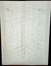 Carve top 5a curly maple - glued up - discounted for flaw on front and back