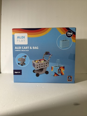 #ad #ad ALDI Play Cart amp; Bag Set 360 Pieces Toy Shopping Cart New $27.98