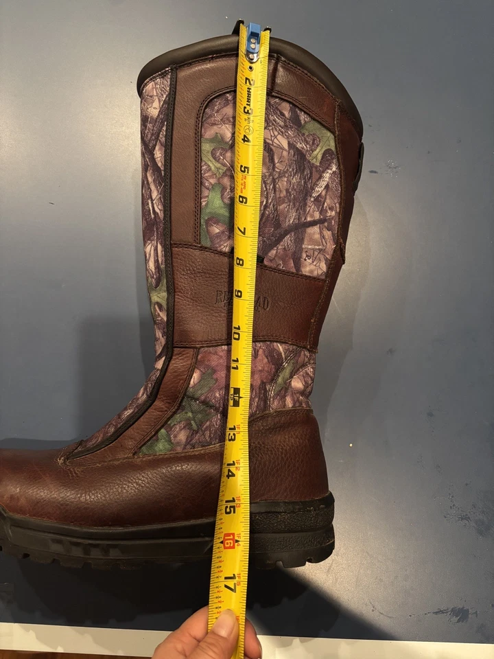 Botas altas Redhead Bayou impermeables con cremallera para hombre. Lona de cuero. Talla 10 Excelente Foto 3 de 4