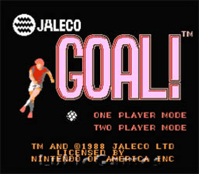 Goal - NES Nintendo Soccer Game