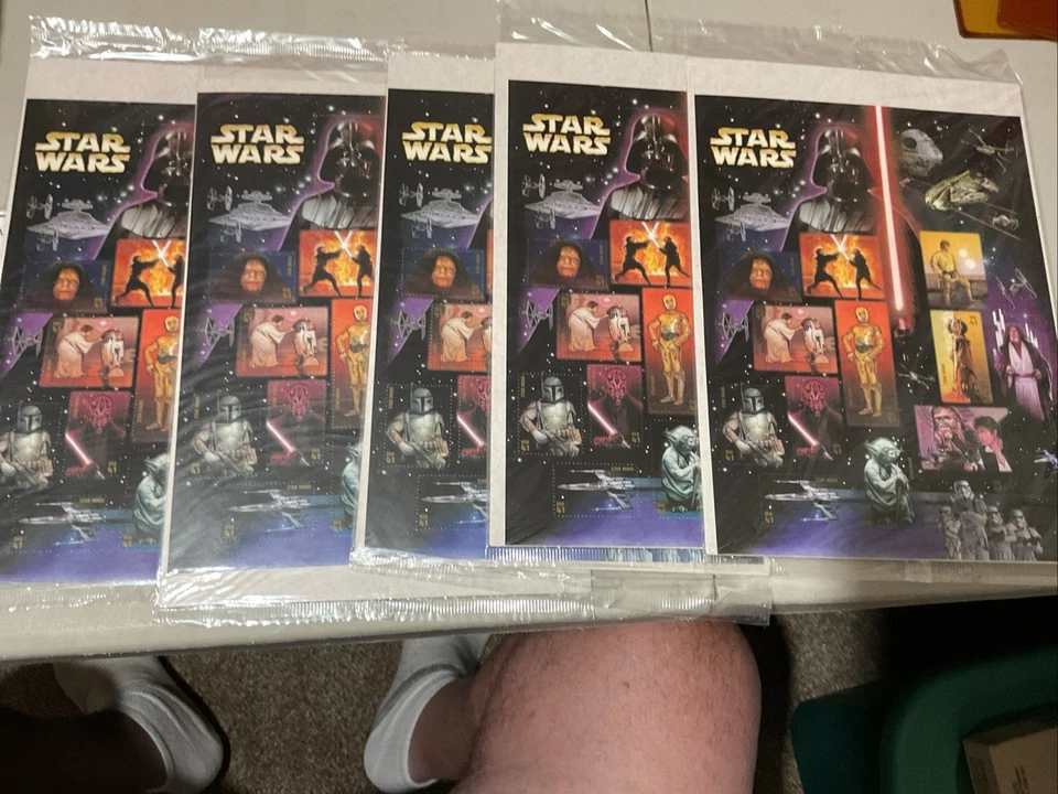 USPS STAR WARS Hoja de una página 15,41 centavos sello con personajes de Star Wars Foto 4 de 4