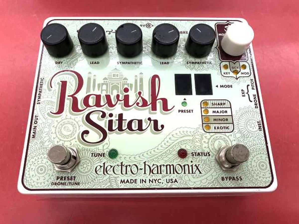 Electro-Harmonix Ravish Sitar Emulator Guitar Effects Pedal Electro-Harmonix Ravish Sitar Emulator Guitar Effects Pedal