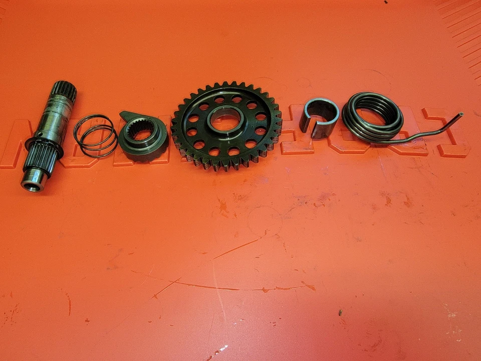 Honda CRF450R CRF 450R 2003 OEM arranque eje de arranque con engranaje ralentí conjunto Foto 2 de 4