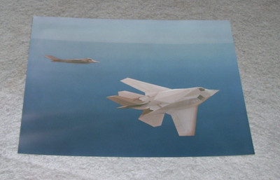 Lockheed Skunk Works A/F-117X NEU STEALTH FIGHTER FARBIGES PRESSEFOTO 1994