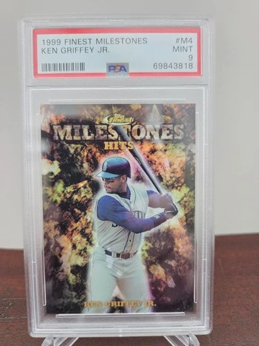 1999 FINEST MILESTONES KEN GRIFFEY JR. BASEBALL CARD 2394/3000  MINT PSA 9!!