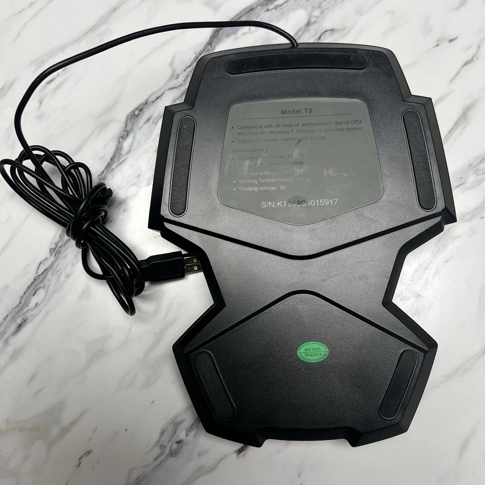 Delux T9 46 Key One Handed USB Wired Gaming Ergonomic Keyboard Keypad - Tested - Image 3 of 4