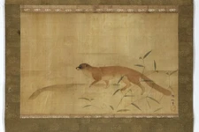 [Authentic Edo Animal Painting] Hanging Scroll "Mori Sosen" Late Edo Period 