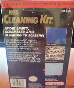 VTG NEW IN BOX, FACTORY SEALED. 1991 NINTENDO NES CLEANING KIT.