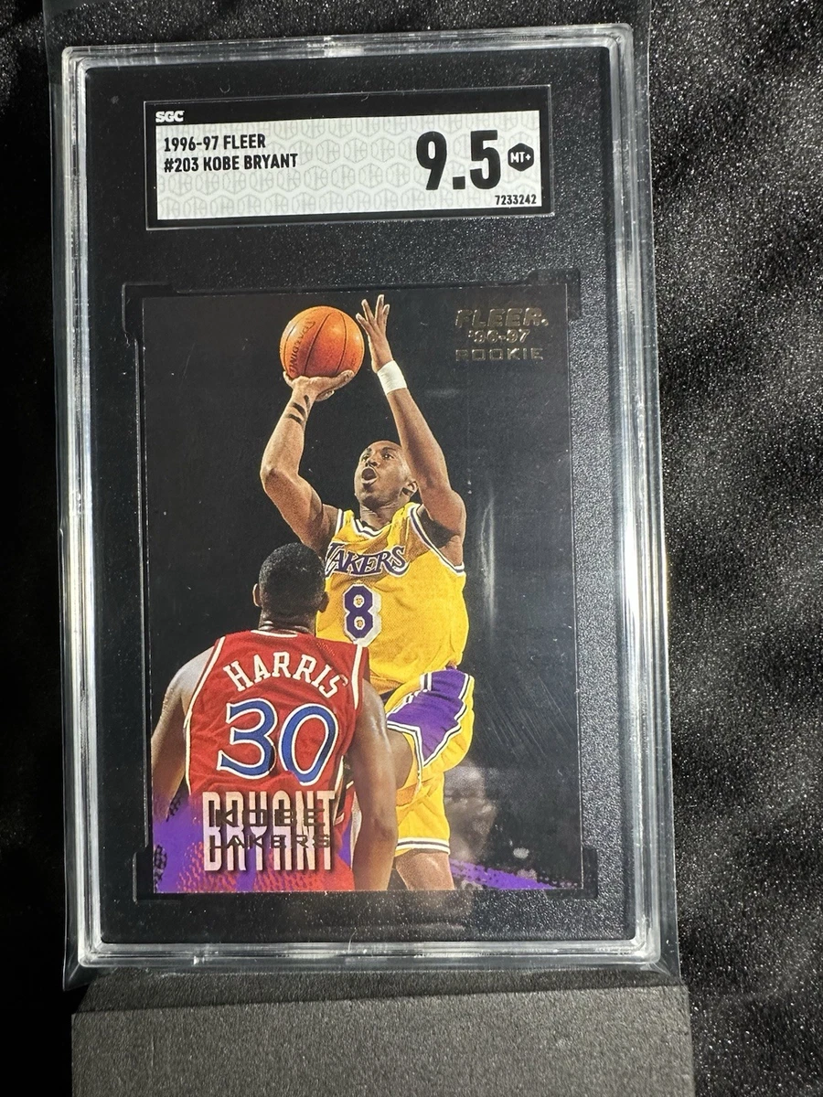 Fleer Kobe Bryant Grade 9.5 Basketball Rookie Sports Trading Cards