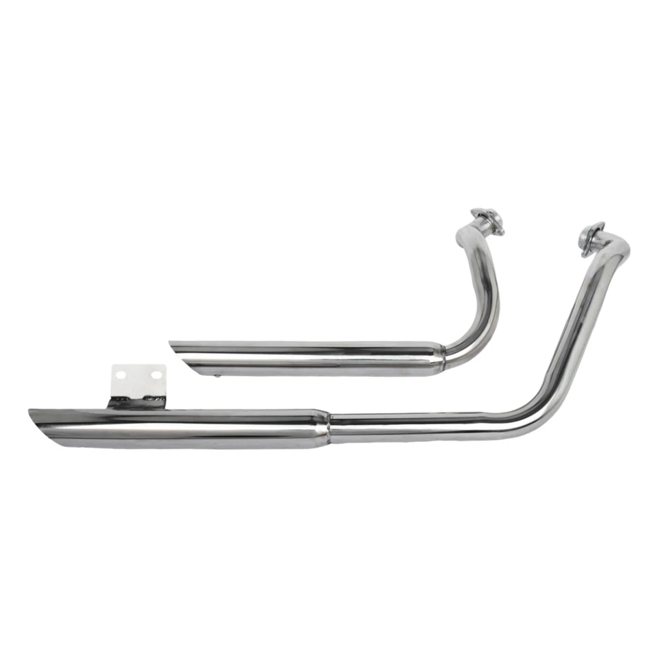 Fit for Harley Street XG500 XG750 2015-2020 Staggered Exhaust Pipes System Foto 2 de 4
