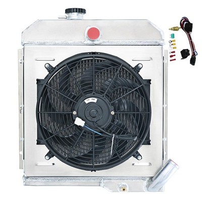 3 Row Radiator Shroud Fan for Jeep CJ5 1965-1971 3.7L 225 Buick V6