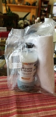 NEW! Therapy Clean Granite & Stone Cleaner & Polish 16 Ounce  Kit Ships FREE! 