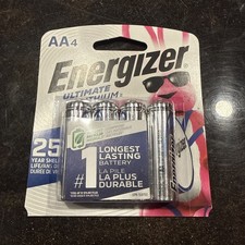Energizer Ultimate Lithium AA Batteries - 2x4 pack Batteries EXP 12/50 8 total