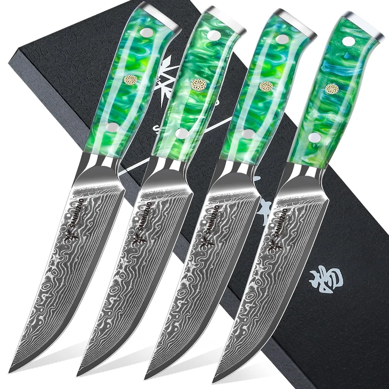 Sanmuzuo Steak Knives Set Of 4 Ultra Sharp Non Serrated Kitchen Steak Knife 5
Opens in a new window