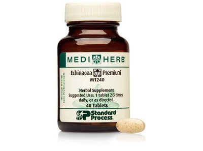 Standard Process, Mediherb, Echinacea Premium, 40 Tables, Best By: 07.01.27