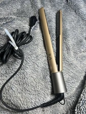 NITION Pro Salon Hair Flat Iron Straightener Tourmaline Ceramic Titanium Gold