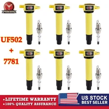 UF502 Ignition Coil & Spark Plug For Dodge Journey Challenger 3.5L V6 2009-2010