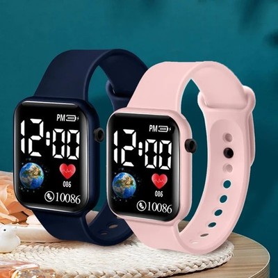 LED Digital Sport Watch Waterproof Wristwatch Men Women Boys Girls Kids Gift