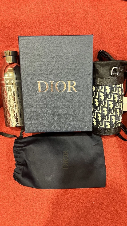 Dior Stainless Water Bottle Tumbler Black Holder Limited VIP Gift Novelty GWP - Image 3 of 4