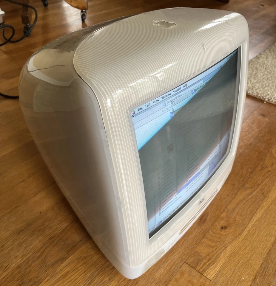 VINTAGE APPLE M5521 IMAC G3 WHITE SNOW PPC G3 500MHz 256MB RAM 30GB HDD OS 9.2.1 - Image 4 of 4