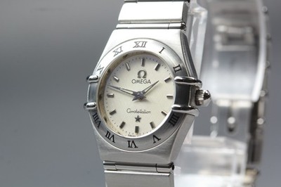 Omega Constellation Mini 22mm Silver 795.1203 Cal.1456 Quartz Women Watch JAPAN