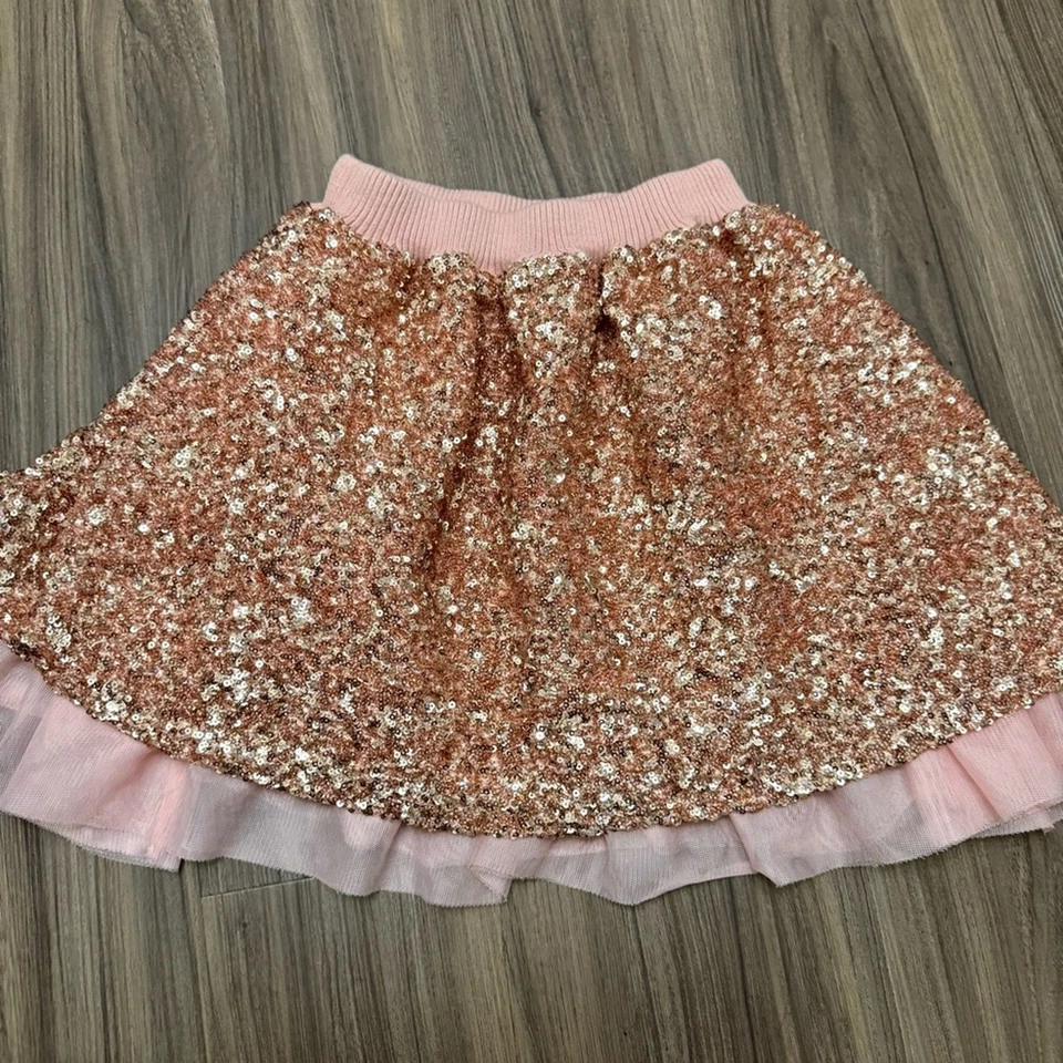 Girl sz 7-8 yrs sequin all over lined winter skirt - Image 3 of 4