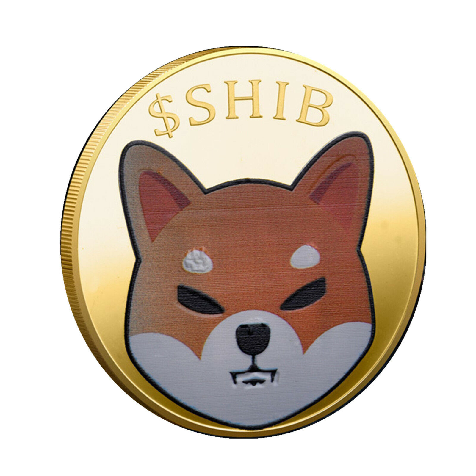 1oz Gold Shibcoin Commemorative Coin Gold Plated Shiba Inu ...