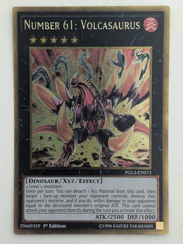 Yu-gi-oh! Numero 61 Volcasauro GOLD SUPER RARA - inglese