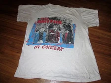 the SMITHS VINTAGE 86 IN CONCERT TOUR SHIRT DISTRESSED PAPER THIN MORRISSEY