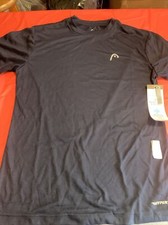 NEW HEAD MENS DARK BLUE Navy small hypertek dri fit ACTIVE T SHIRT 142