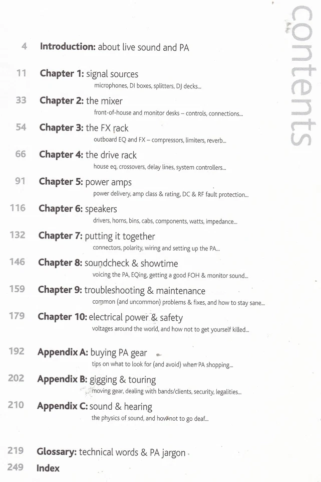 THE LIVE SOUND MANUAL (2002) mixer power amps speakers - Image 2 of 3