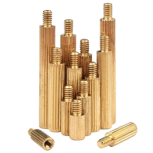 Rounded Knurled Brass Spacer Standoff Mount Fixing | PCB | Metric | Bolts M2 - Picture 9 of 47