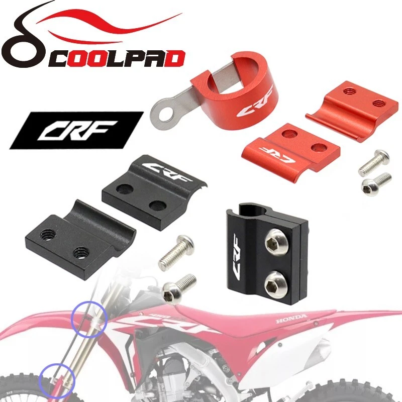 Soporte abrazaderas guía manguera freno delantero para HONDA CRF250R/X CRF450R/X CRF150R Foto 3 de 4