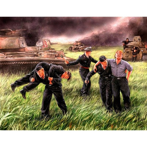 MASTER BOX MB3536 Plastic Figure Kit Scale 1:35 German tank crew, Kursk, 1943 - Picture 13 of 14