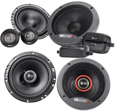 Pair MB QUART FSB216 6.5" 280 Watt Component Speakers+(2) 6.5" Coaxial Speakers