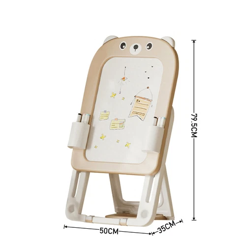 Tableau magnétique pour enfants, chevalet d'art avec blocs de construction, réglable - Image 9 sur 16
