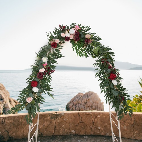 Artificial Floral Garland, Artificial Flower Garland for Wedding Decoration - Picture 7 of 13