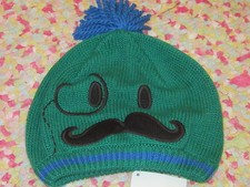 Mustache NWT Gymboree boys hat knit winter cap Mr. Magican 12 24 mo 2t 3t 4t 5t