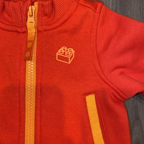 LEGO x Target Baby Track Chaqueta Rojo Naranja Sudadera Recién Nacido Infantil Talla NB Nuevo - Imagen 4 de 6