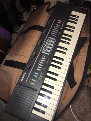 Casio Casiotone MT-220 Electronic Keyboard-Tested & Works with Carrying Case