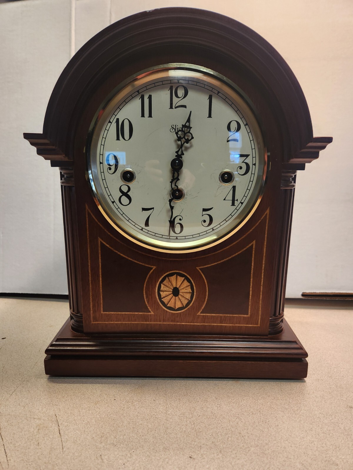 Barrister Hermle movement Mantel Clock Westminster Chimes eBay