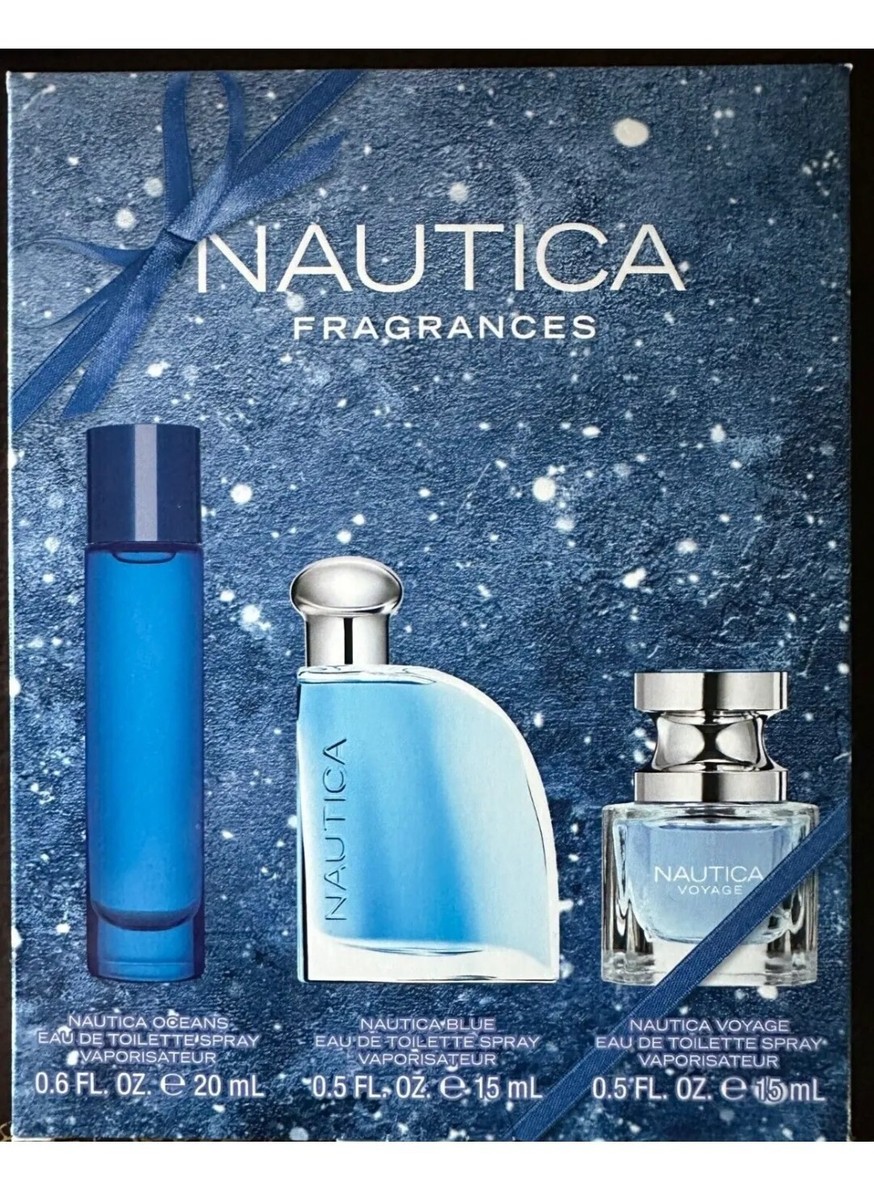 NAUTICA PIECE BLUE, OCEANS, VOYAGE EAU DE TOILETTE PERFUME MEN'S