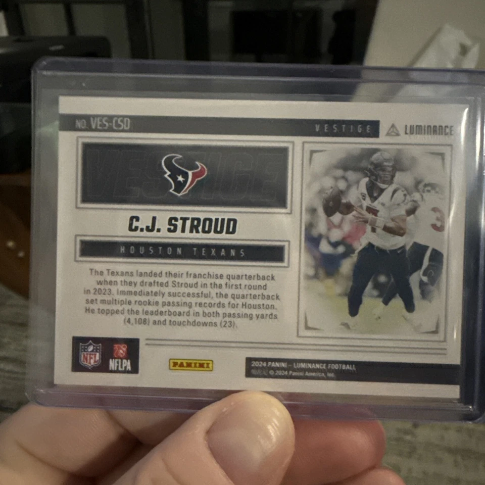 2024 Panini Luminance CJ Stroud Vestige Insert #VES-CSD - Image 2 of 2