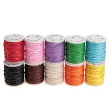 10PCS 10M Waxed Cotton Cords Beading Thread Strings for Jewelry Making