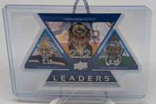 2020-21 Upper Deck Series 1 Clear Cut #CCL-GAA Leaders Rask / Allen / Khudobin