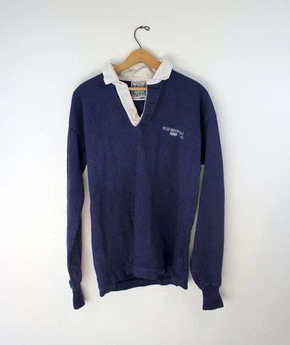 Vintage HBO Rugby Shirt 80s Blue The Last Innocent Man Thatcher & Cross Promo