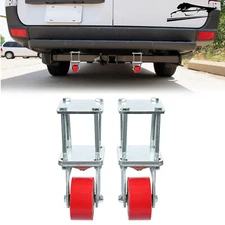 For RV Travel Trailer Fifth Wheel RV 2.5" or 3" Receivers Hitch Mount Skid Wheel