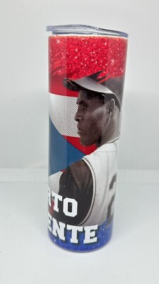 Roberto Clemente Tribute Stainless Steel Travel Mug 20 oz